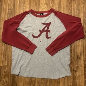 Nike Alabama Crimson Tide Shirt Men XL Gray‎ Center Swoosh Outdoor